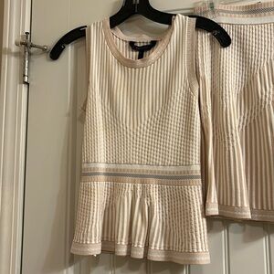 BCBG knit skirt set